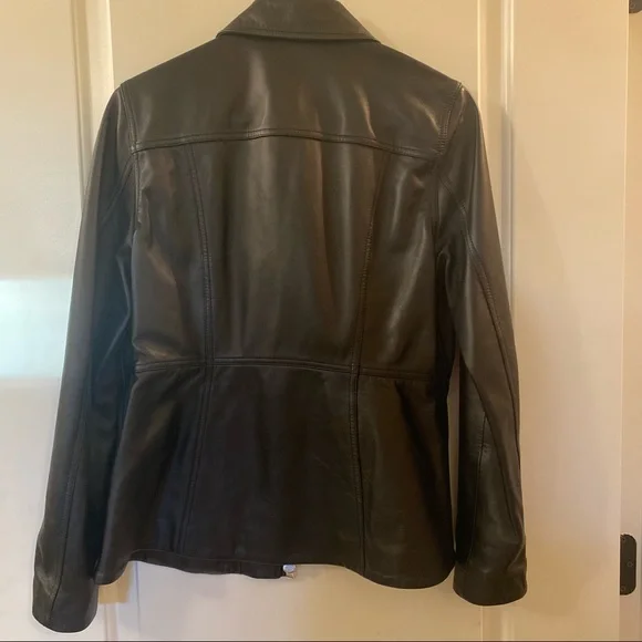 ACNE Studios Black Lamb Leather Jacket Size 38 or US 6